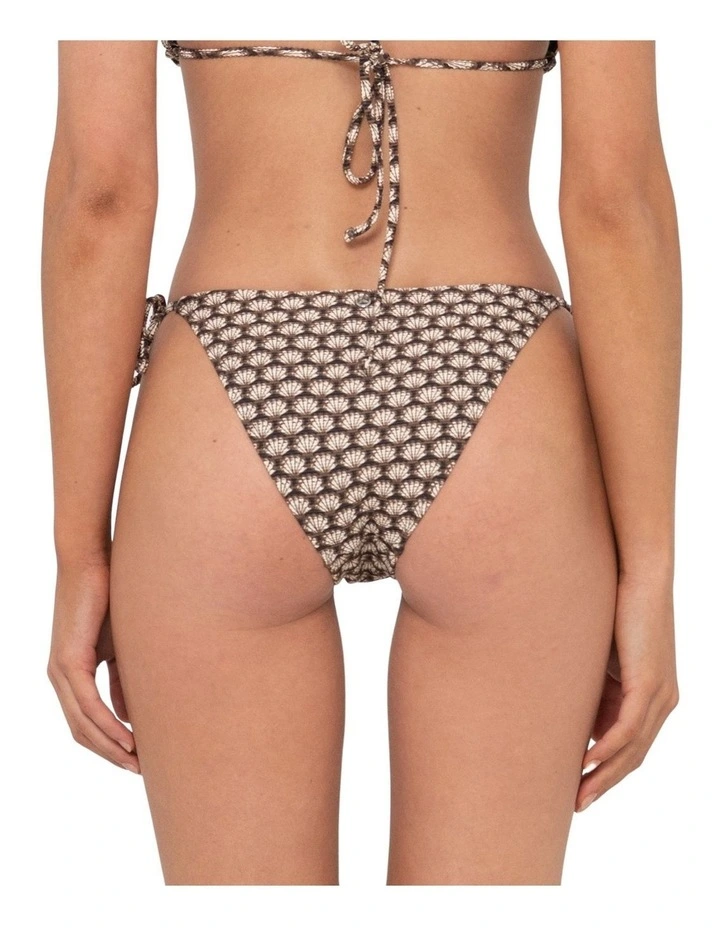 Sorrento Midi Side Ties Bikini Pant in Black