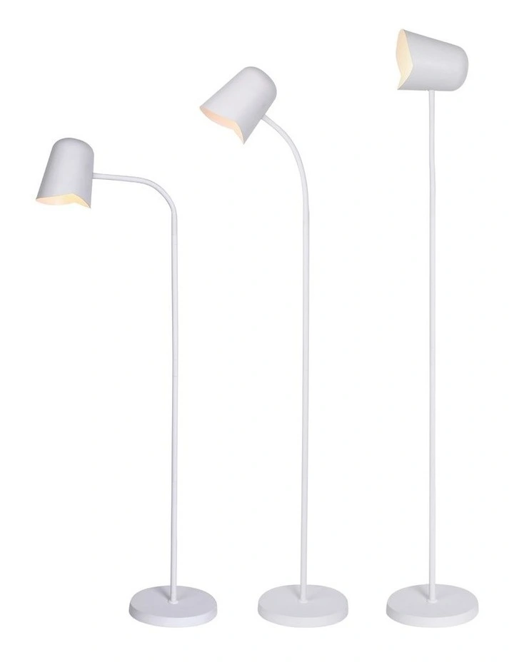 Peggy Flexible Reading Floor Lamp White