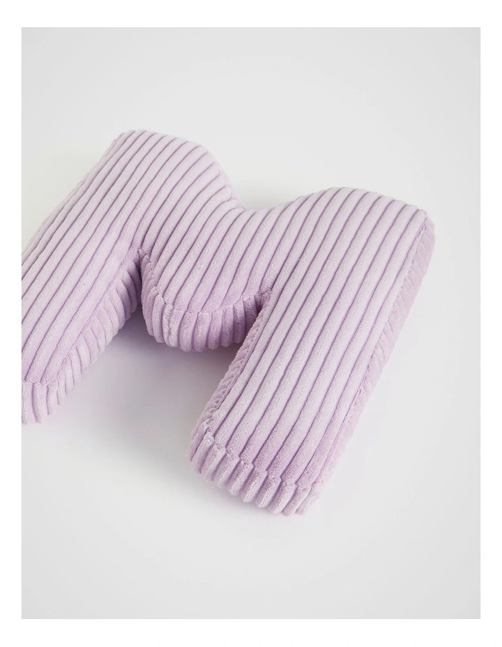 Orchid Cord Initial Cushion M in Purple