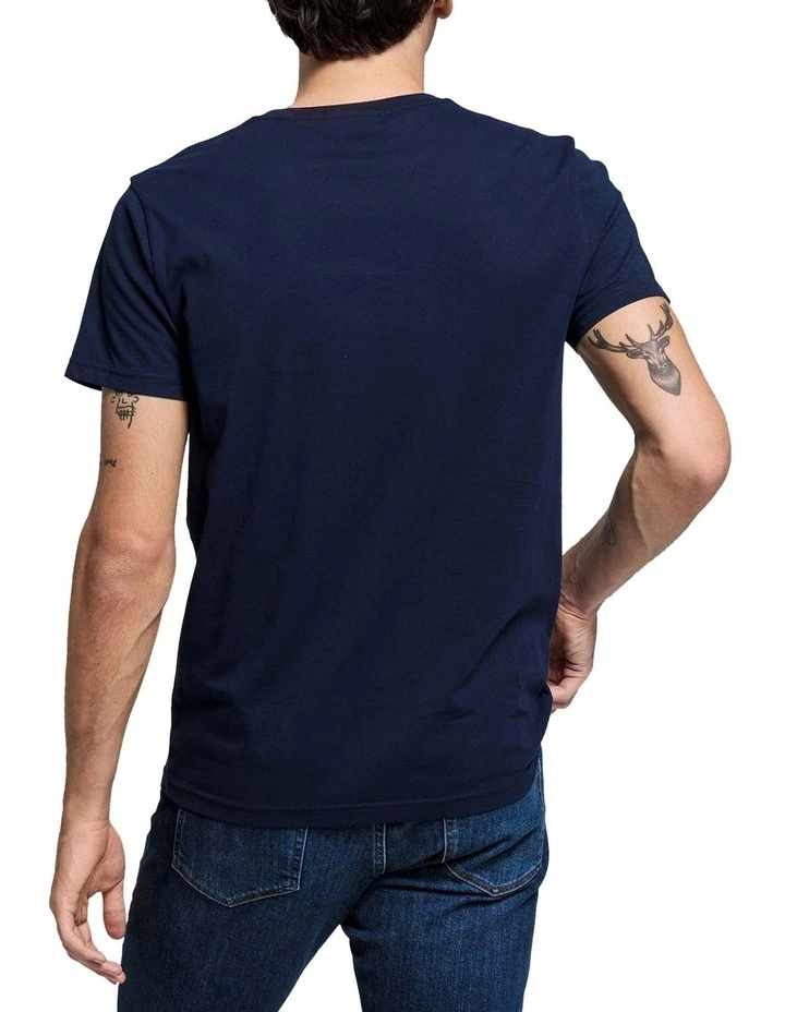 Shield Short Sleeve T-Shirt in Blue