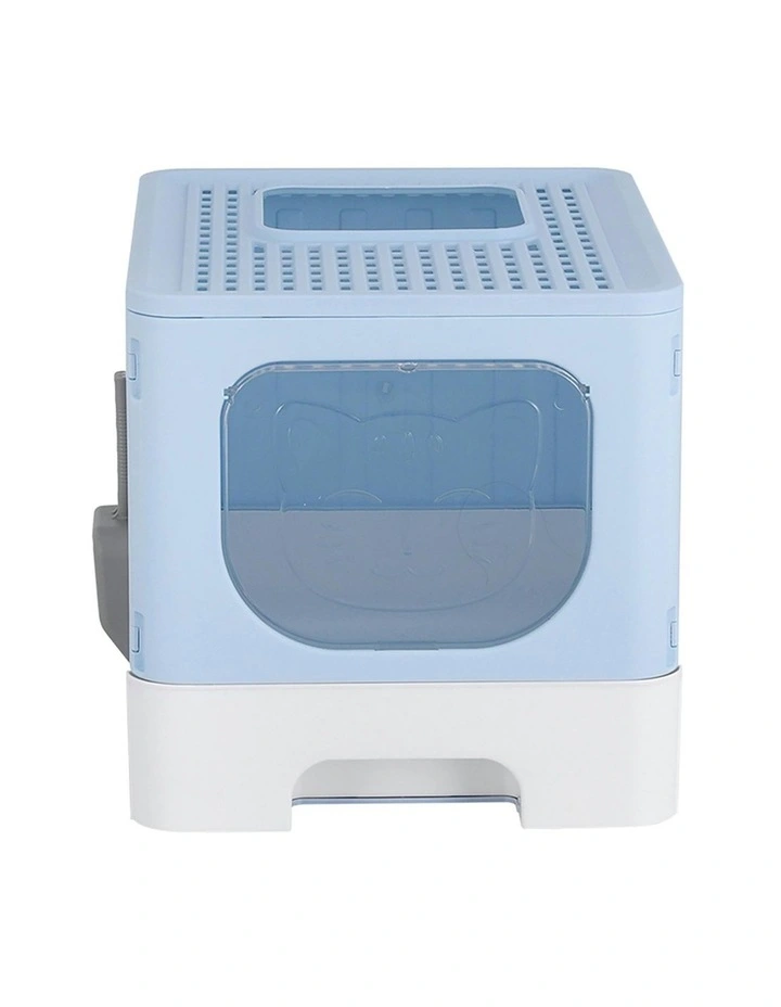 Large Cat Litter Box in Blue