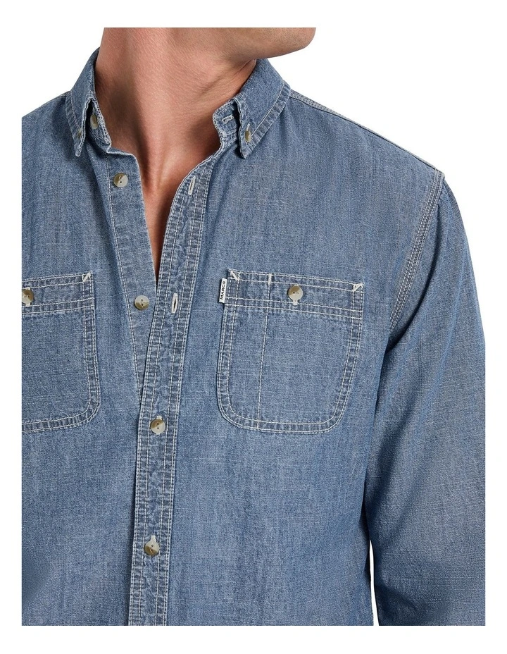 Be Alright Shirt in Chambray