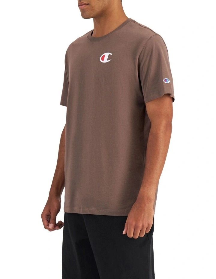 C Logo Tee in Pepperberry