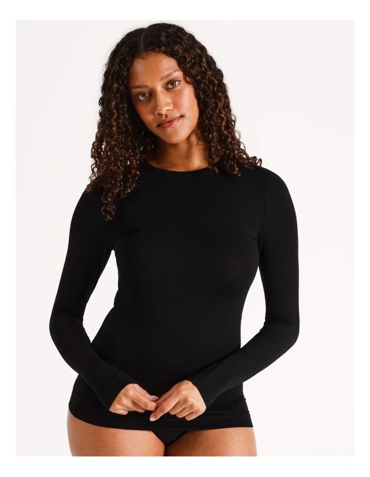 Body Layer Modal Thermal Crewneck Long Sleeve Top