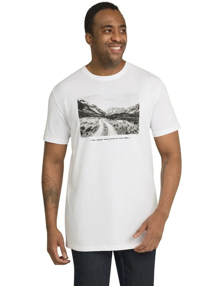 Montage Longline Tee in White