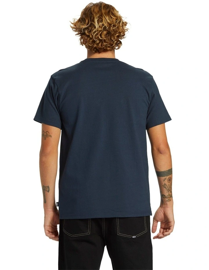 Spikes Oversized Short Sleeve T-Shirt in Dark Navy