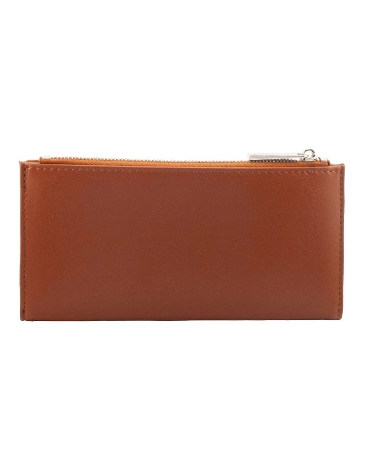 Amy Asymmetrical Long Wallet in Cocoa