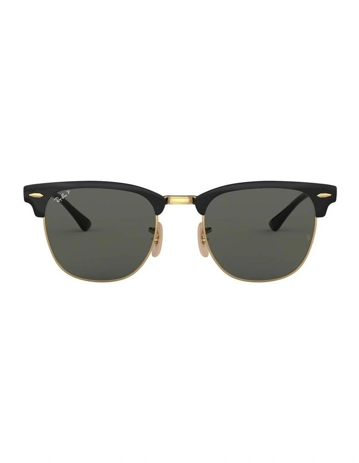 Clubmaster Metal Black RB3716 Polarised Sunglasses
