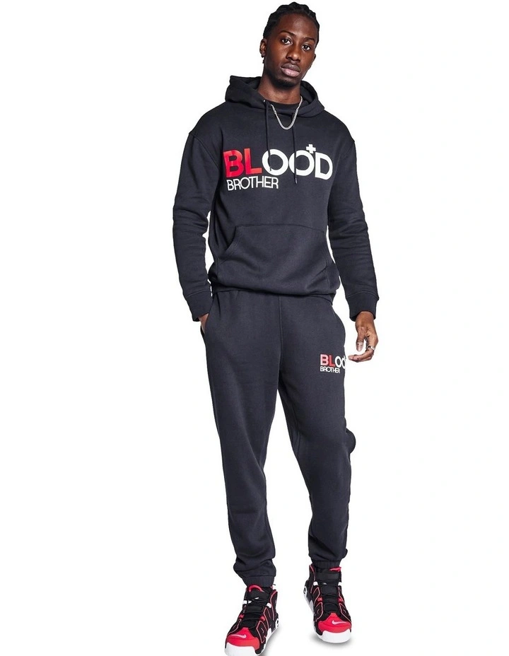 Brand Hoodie in Black