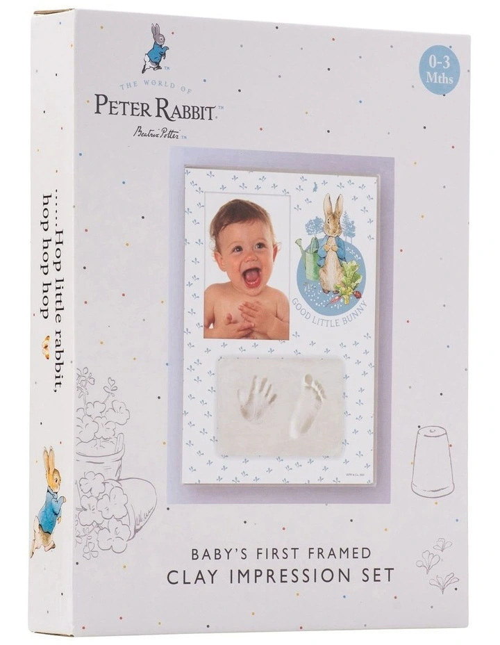 Baby Hand And Foot Clay Frame Gift Set in Multicolour