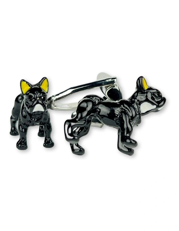 Boxer French Bulldog Cufflink in Multi