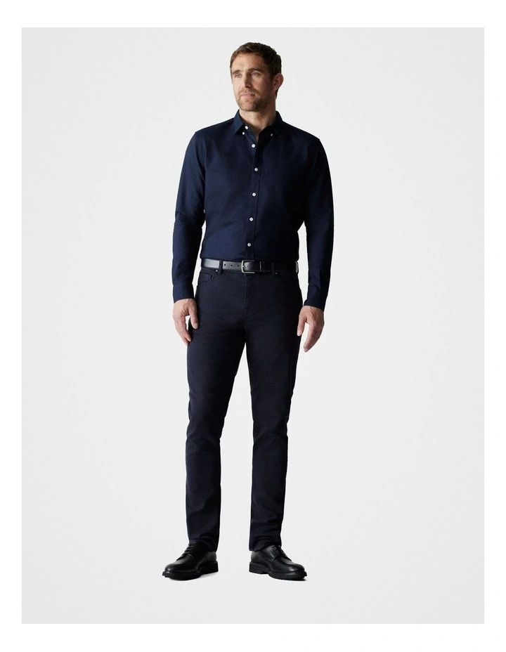 Garment Dyed Five Pocket Pant in Ink Blue