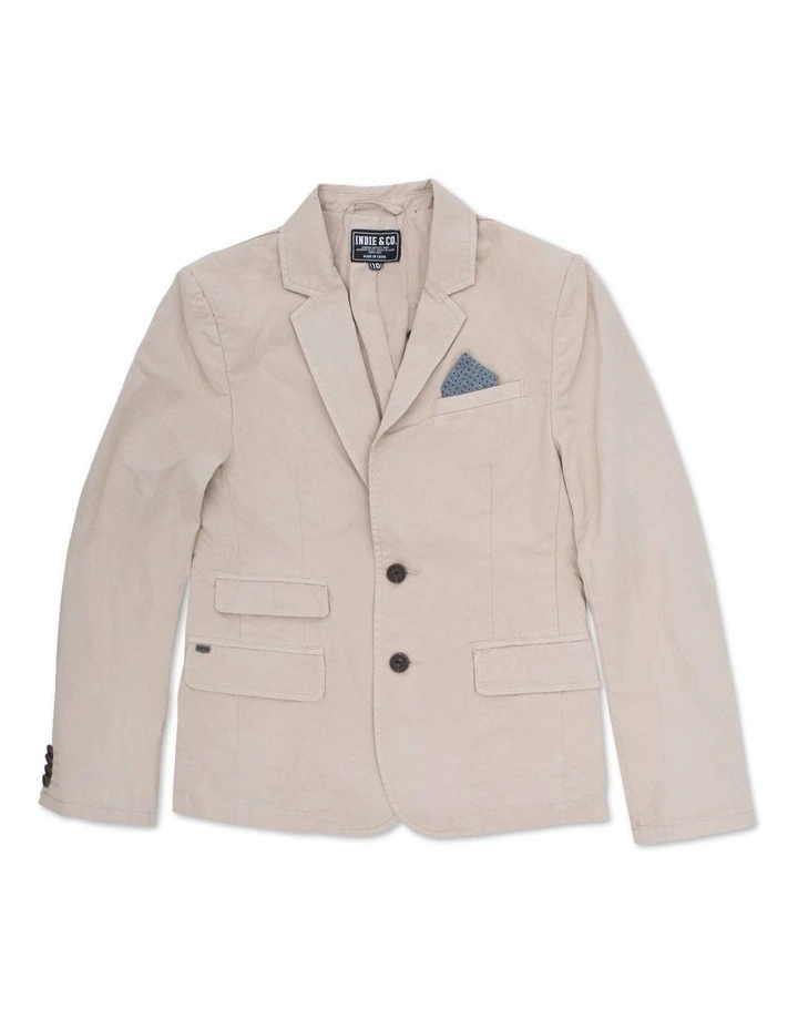 The Casual Blazer Jacket (3-7 years) in Talc