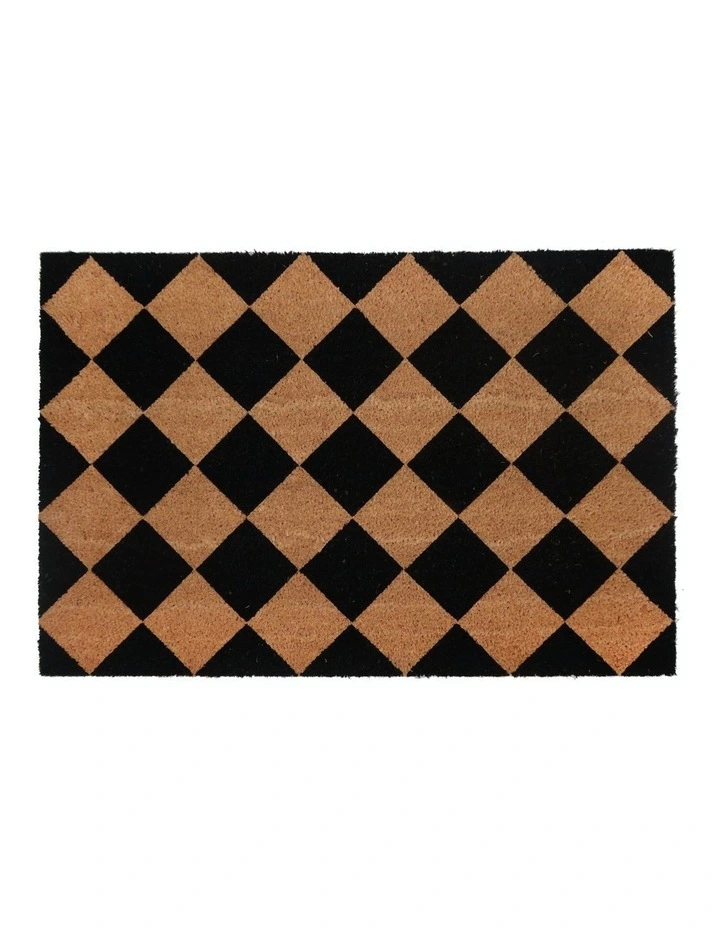 Diamond PVC Backed Coir Doormat 60x90 cm