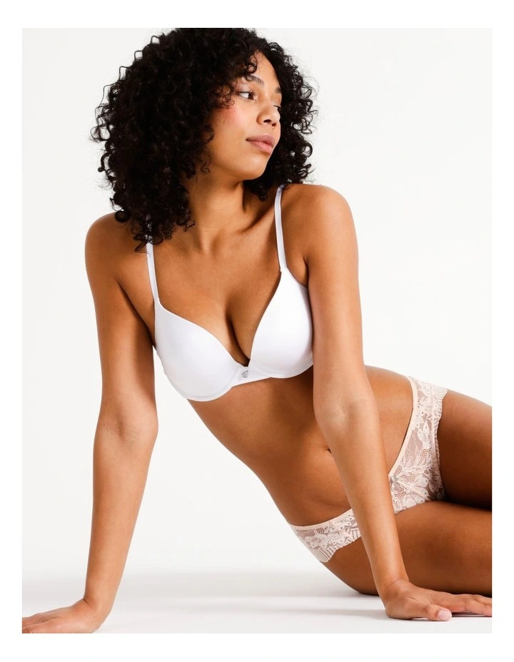 Pure Comfort Contour Push Up Bra in White
