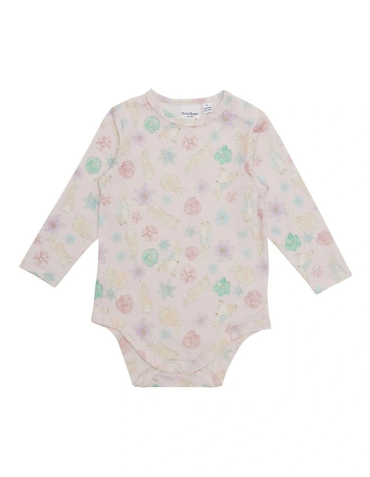 Long Sleeved Bodysuit in Pink