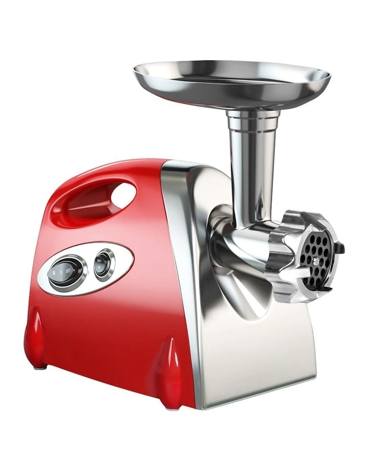 Electric Meat Grinder 800W in Red