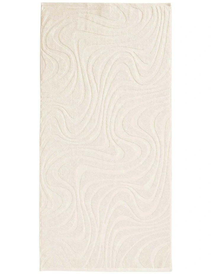 Aura Wave Towel Range in Sand