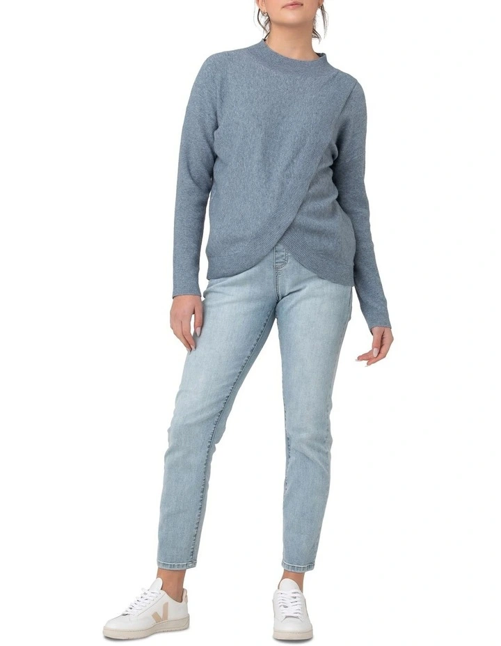 Desi Nursing Knit in Blue