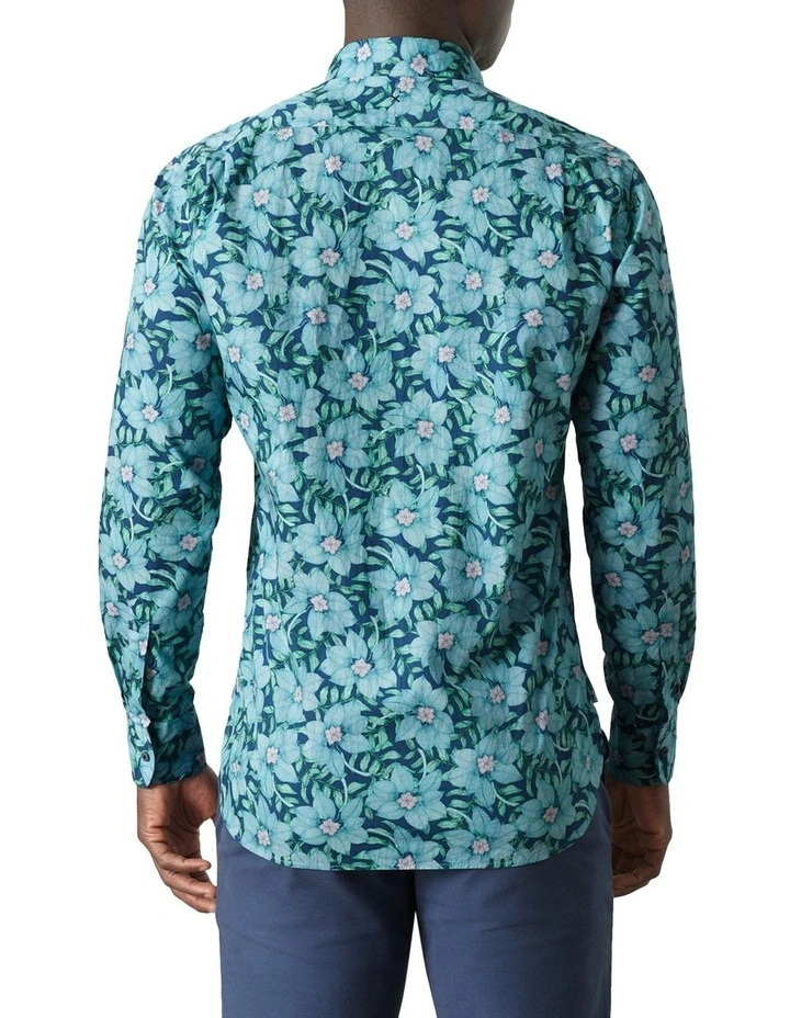 Palermo Print Shirt in Navy Multi