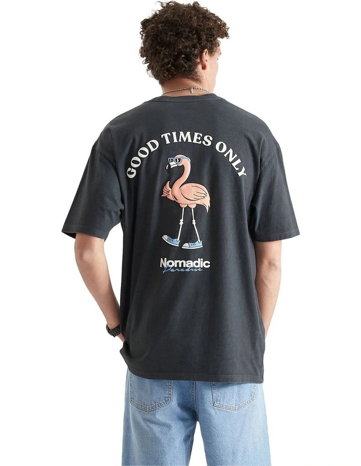 Bayshore Oversized T-shirt in Pigment Asphalt