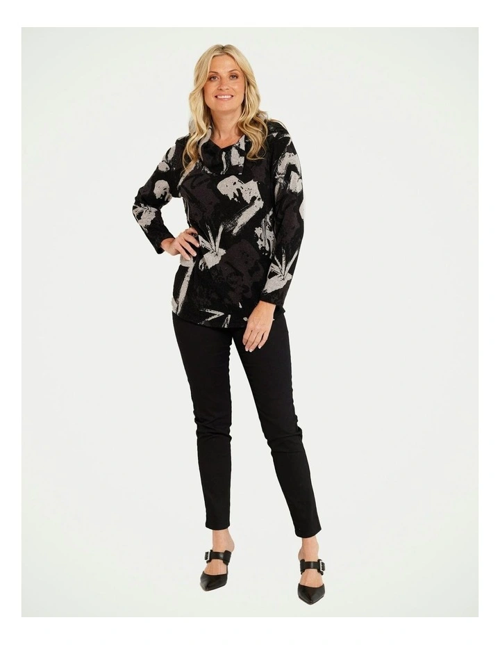 Jordyn Button Top in Black