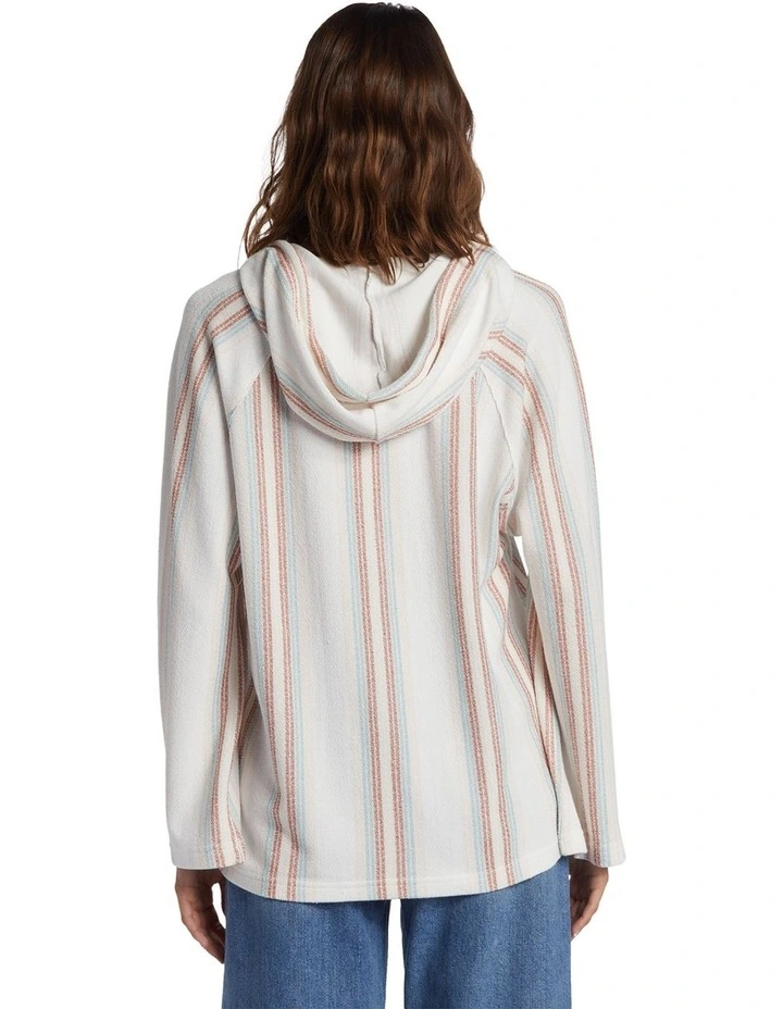 Wild And Free Poncho Style Hoodie in Ash Rose