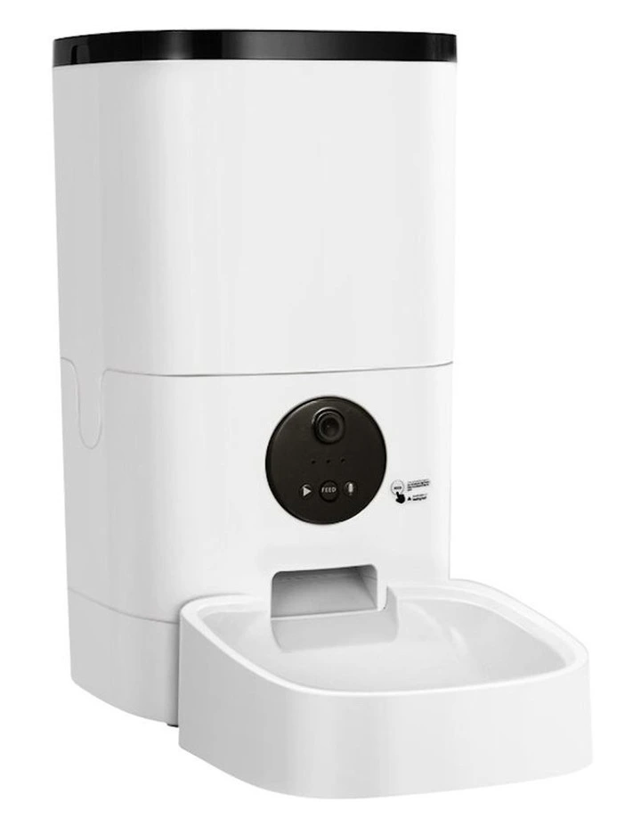 Automatic Pet Feeder Video 6L 33x19x35cm in White