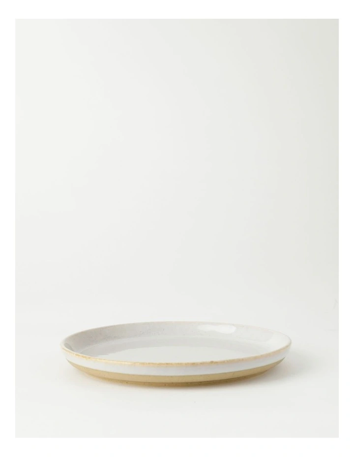 Esperance Wiped Edge Side Plate in White/Sand