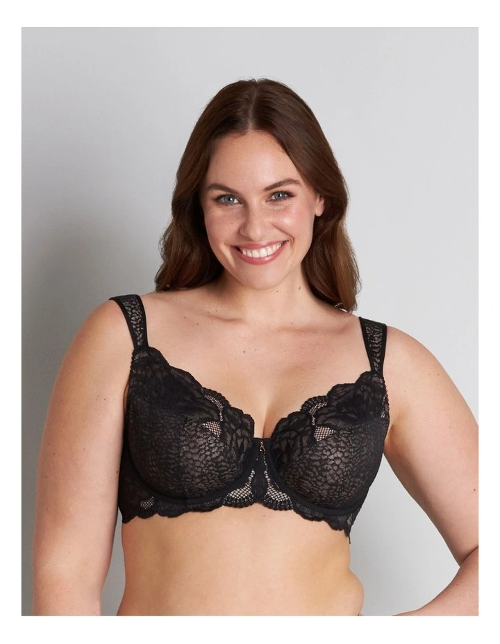 Midnight Express Underwire Bra in Black