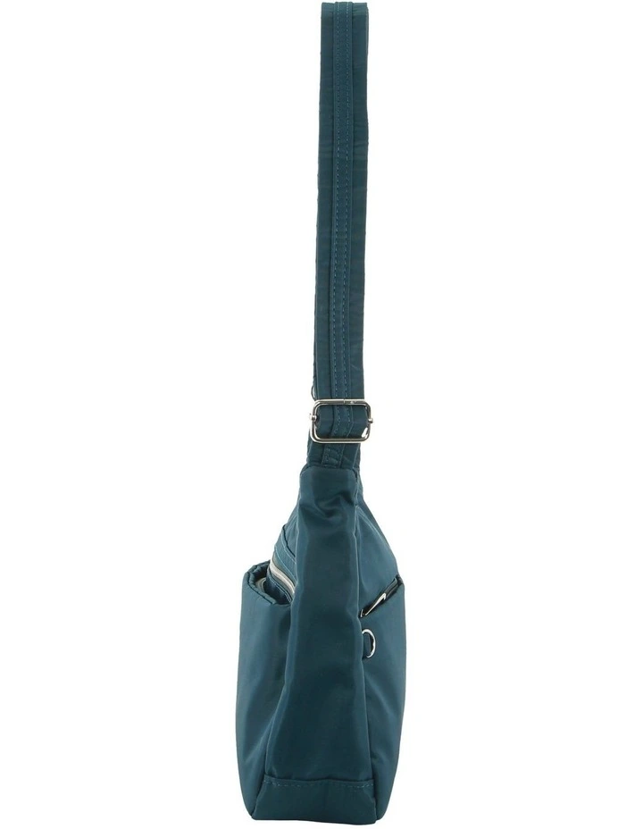 Anti Theft Cross Body Bag in Teal