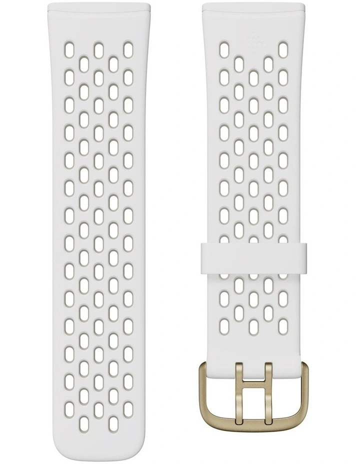 Versa 3/Sense Sport Band Frost White/Lunar White Small