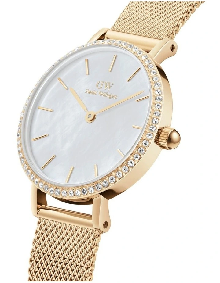 Petite Lumine 28mm Stainless Steel Watch in Gold