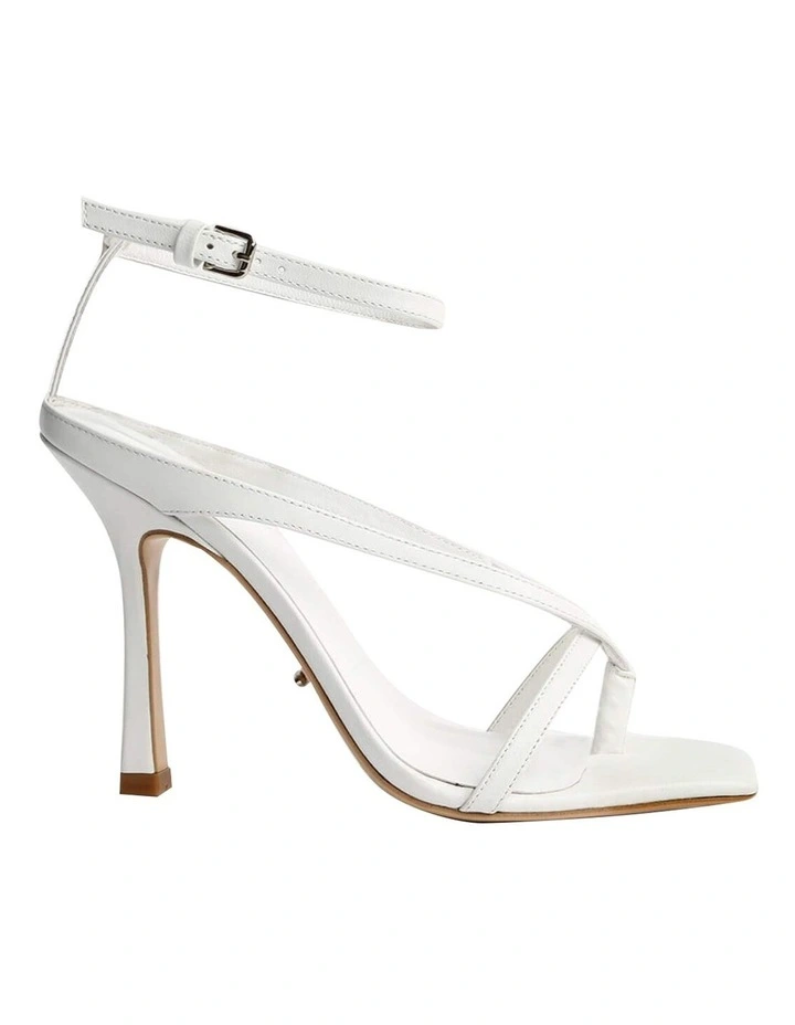 Faythe White Kid Heels