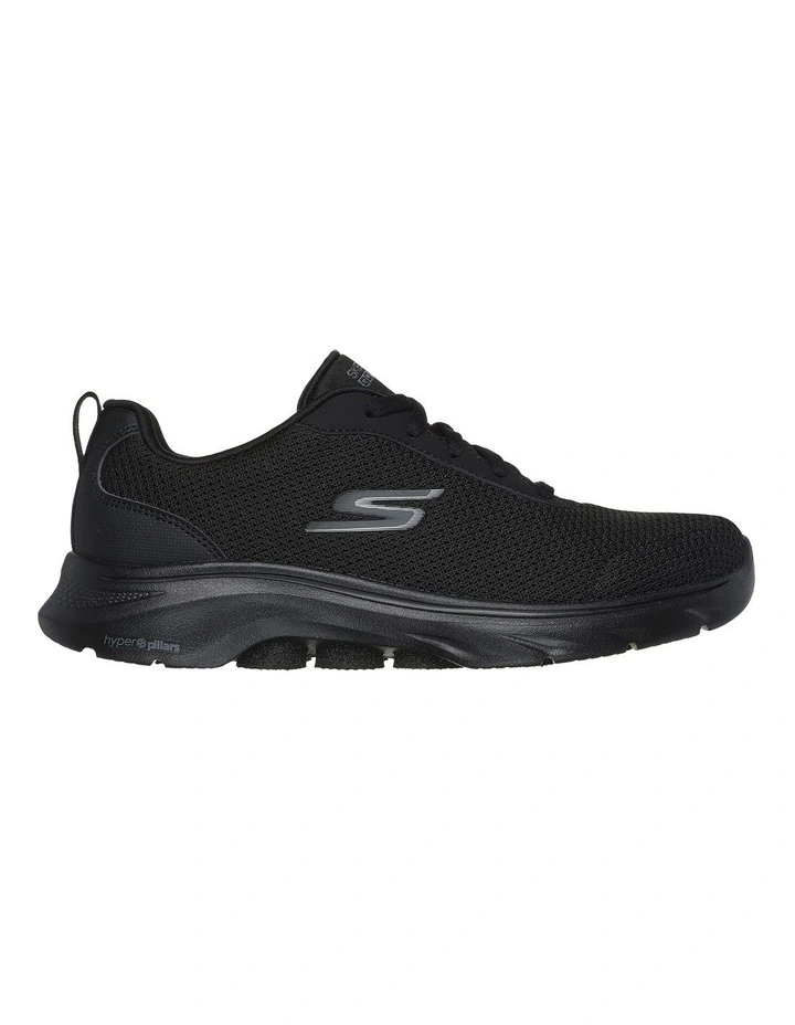 Go Walk 7 Clear Path Sneakers in Black