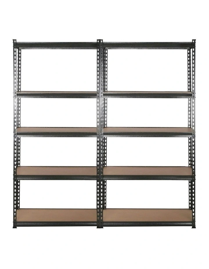 Garage Shelving 4x1.8m in Black/Brown