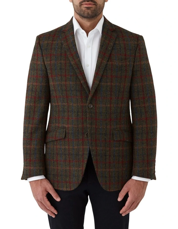 Harris Modern Fit Sports Jacket in Khaki