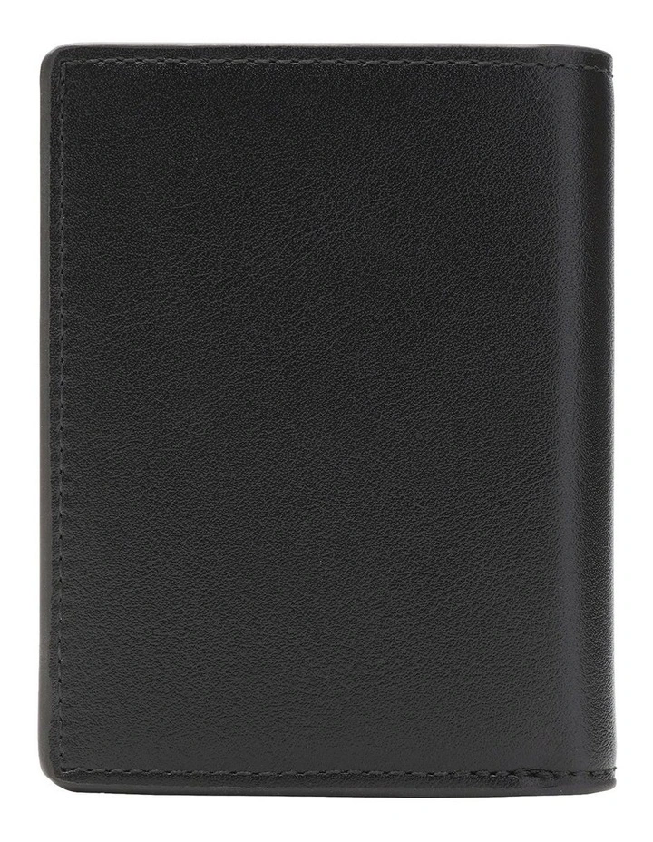 Fitzroy Air Tag Trackable Vegan Leather Wallet in Black