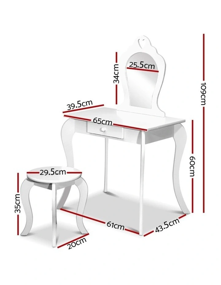 Keezi Kids Vanity Dressing Table