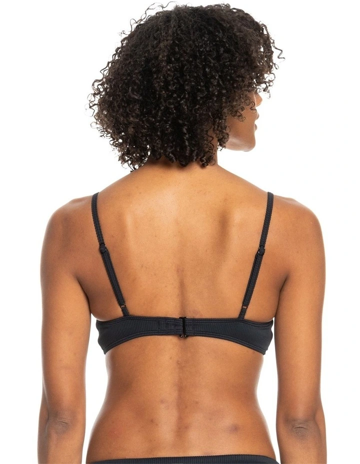 Love Triangle Bikini Top in Black