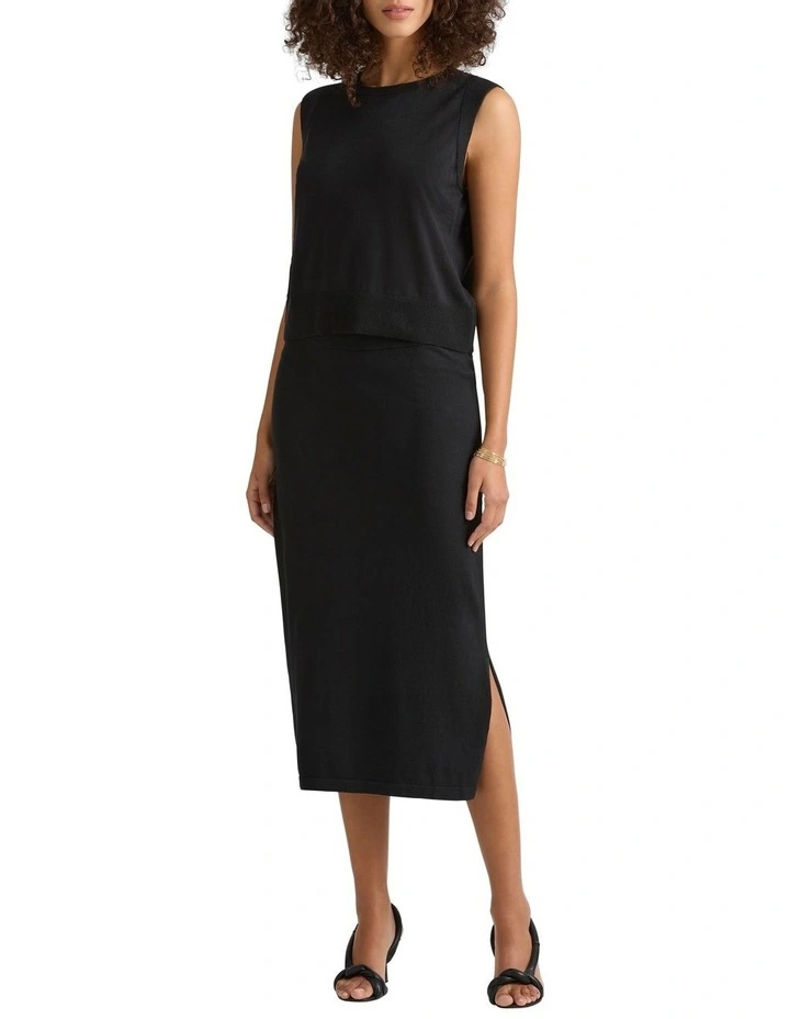 Lissi Knit Tank in Black