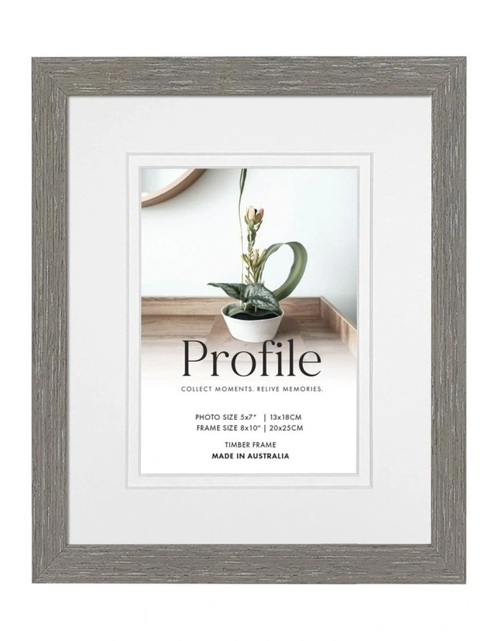 Deluxe Photo Frame 8x10/5x7 in Silver Ash