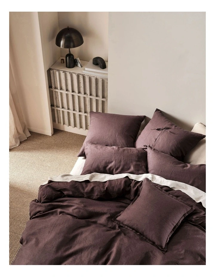 Nimes Quilt Cover Set In Espresso