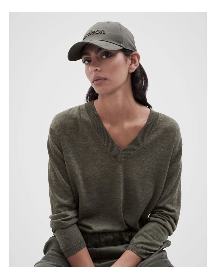 Logo Baseball Cap in Khaki
