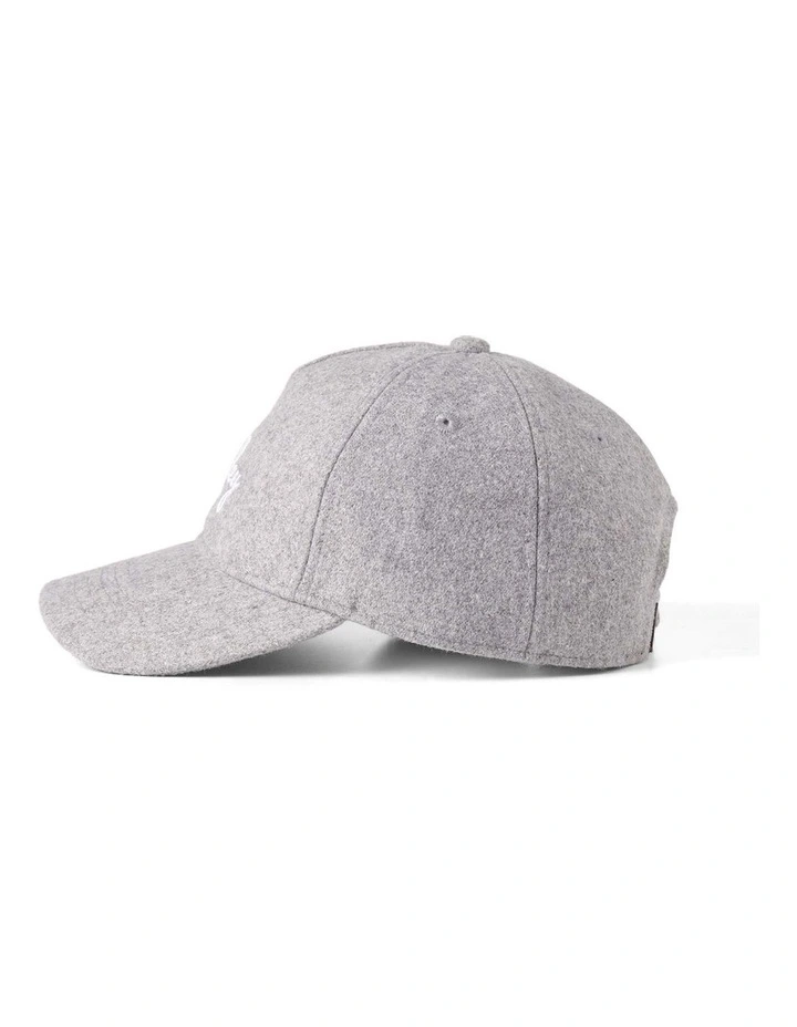 Wool Ball Cap in Grey Mix