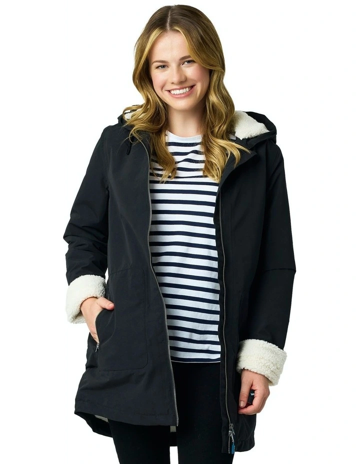 Hestia Waterproof Coat in Black