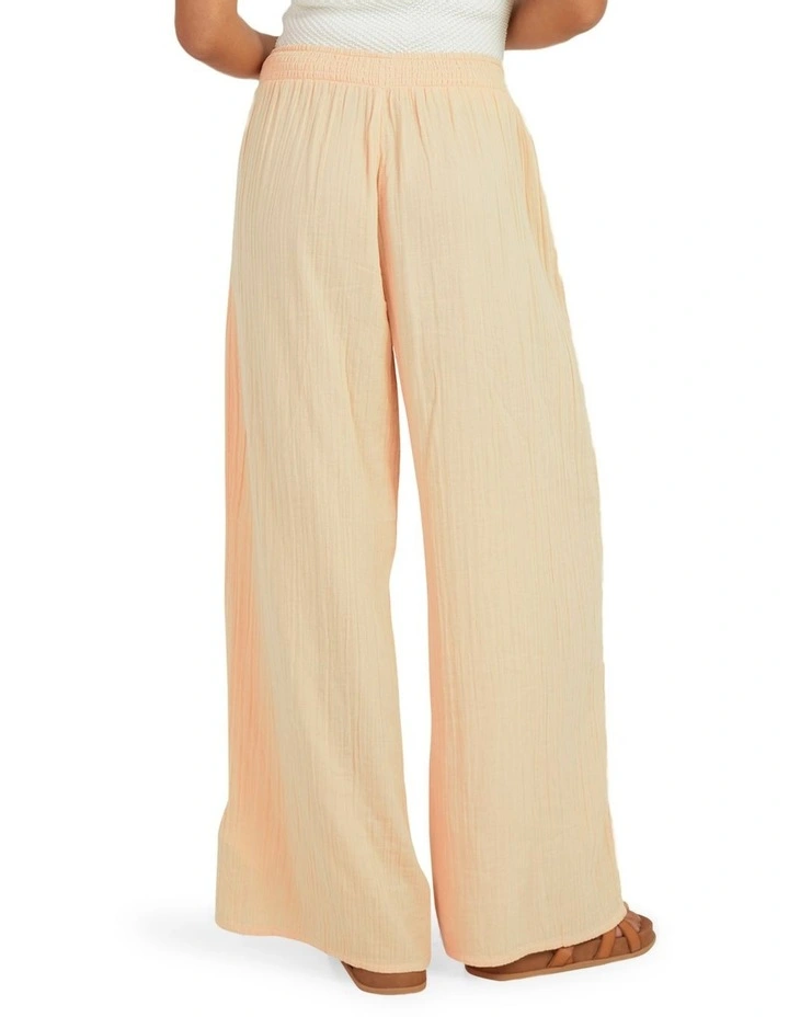 Shimae Cropped Palazzo Trousers in Peach Parfait