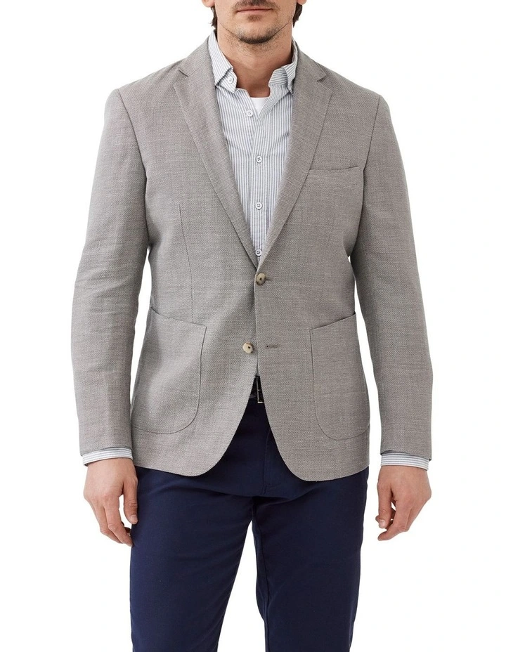 Fiordland Sports Fit Jacket in Grey