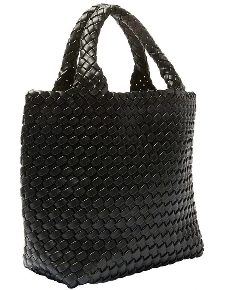 Destiny Tote Bag in Black Weave