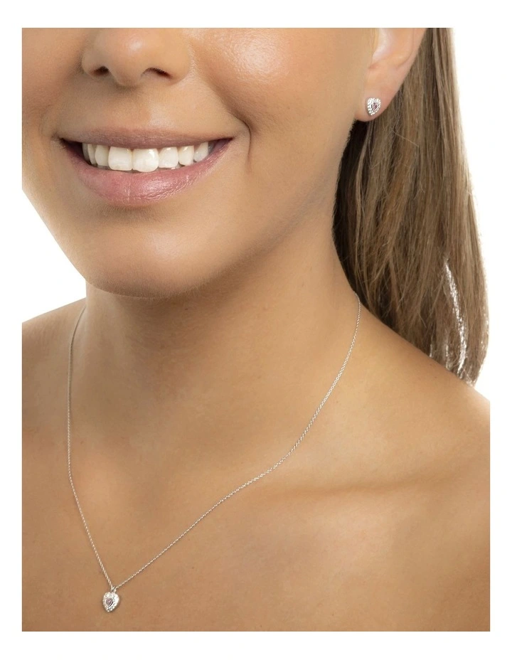 Heart Boxed Set Jewellery in Pink